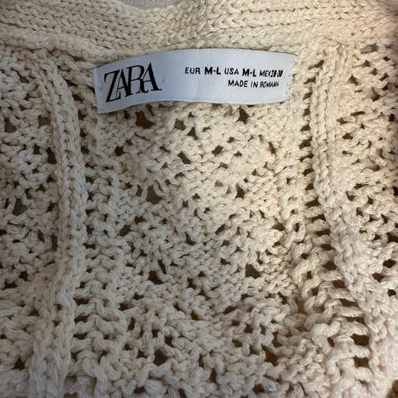 Zara chunky over sized beach sweater with side tie detal - Picture 4 of 8